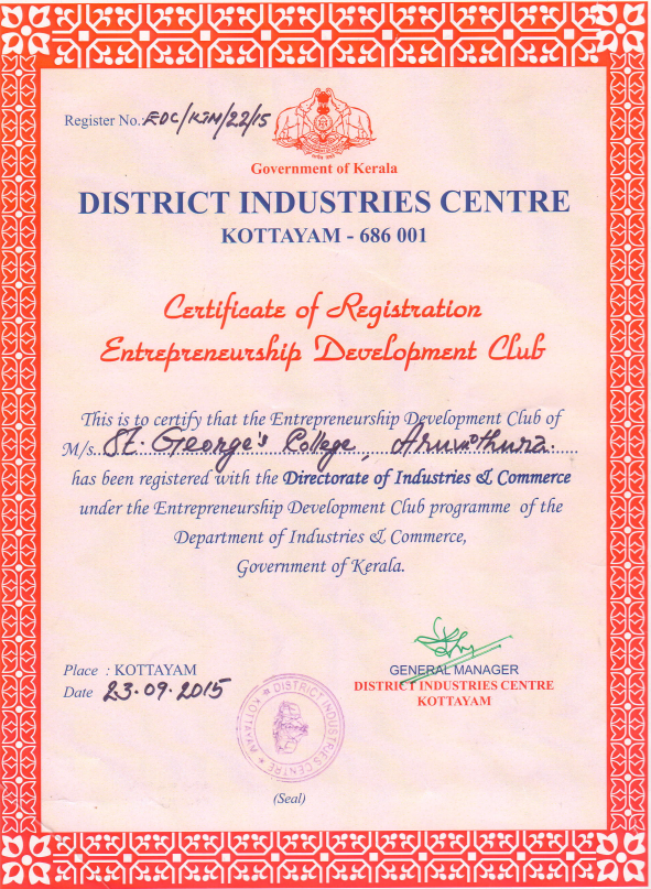 EDC Club Certificate